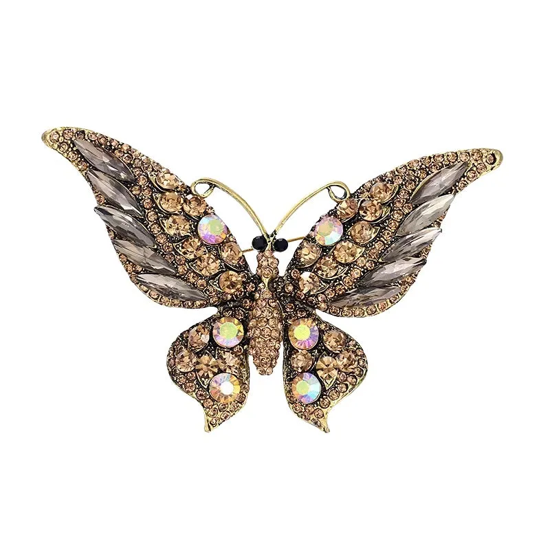 Butterfly Rhinestone Brooch Pin PA5180