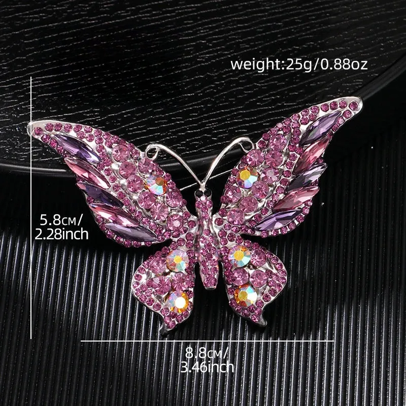 Butterfly Rhinestone Brooch Pin PA5180