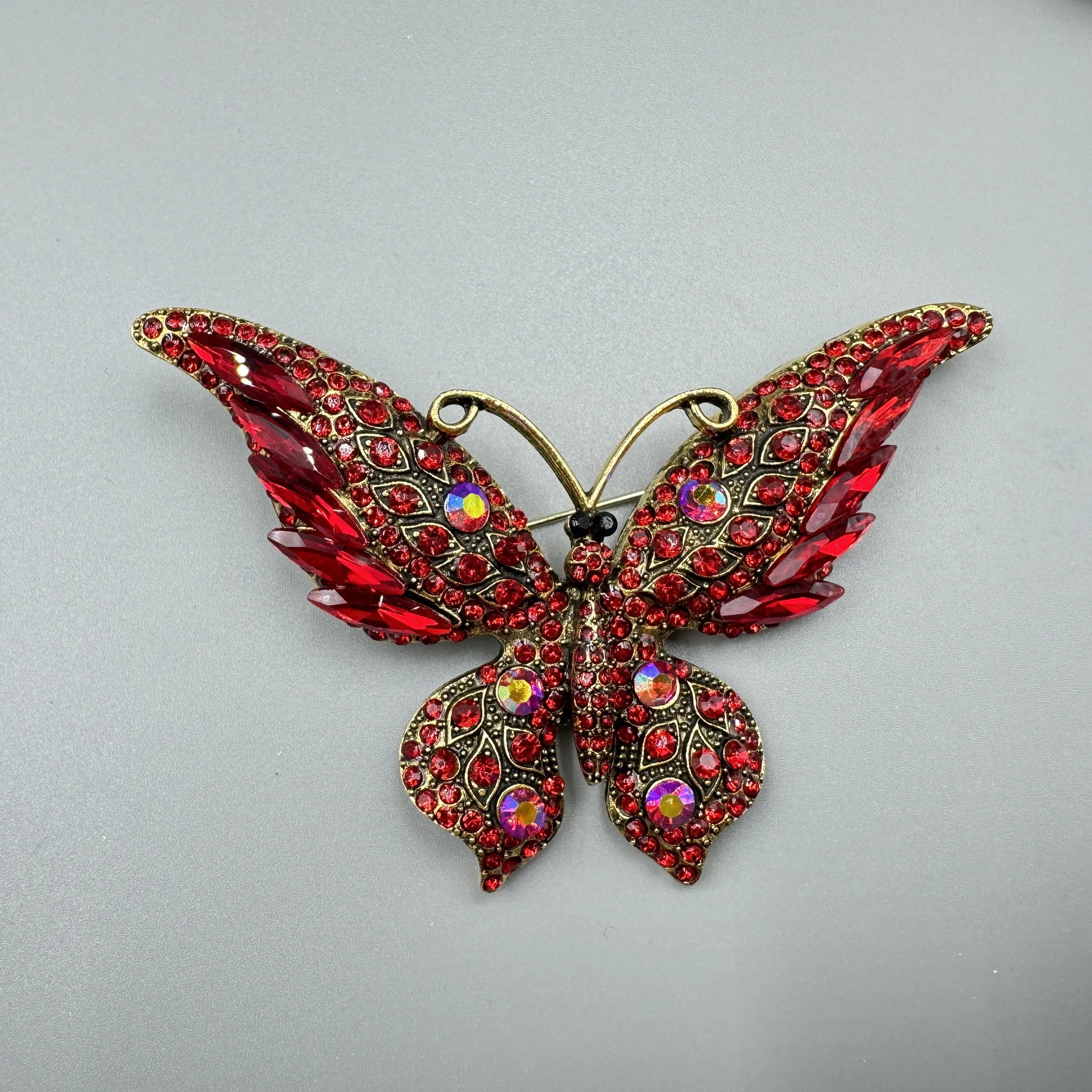 Butterfly Rhinestone Brooch Pin PA5180