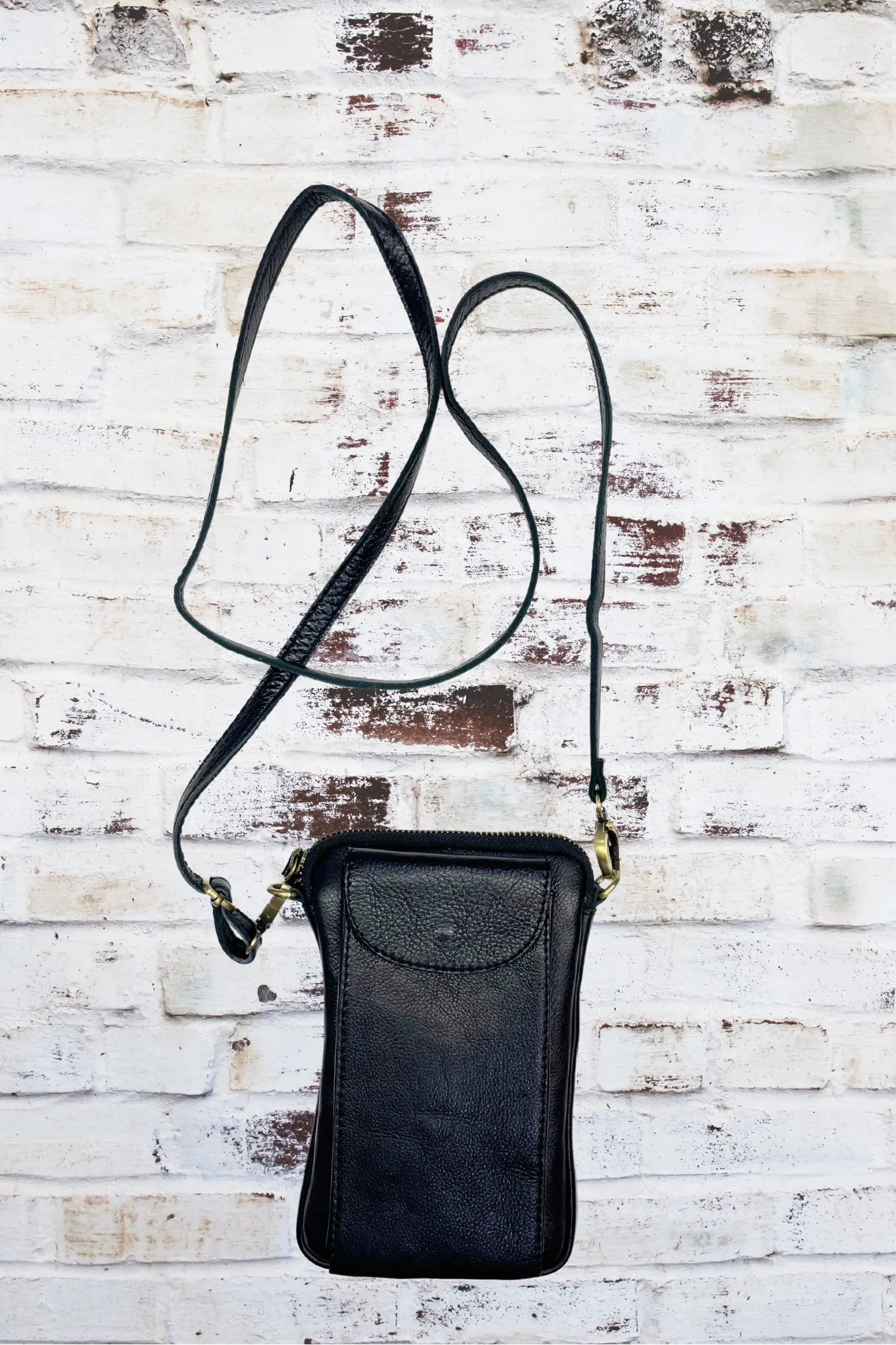 'Capri' Mini Leather Essential Phone Pouch