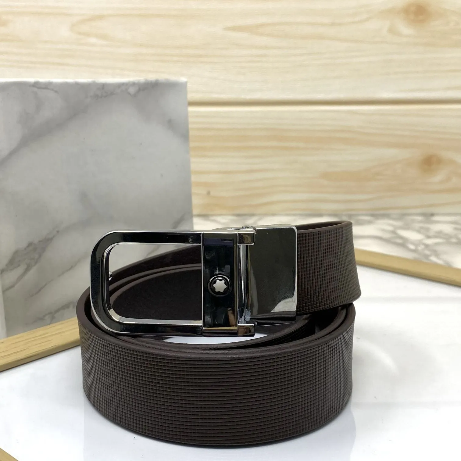 Casual U-Shape Leather Strap Belt For Men-UniqueandClassy