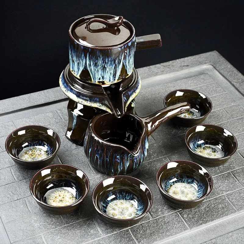 Ceramic Stone Grinding Semi-automatic Kung Fu Tea Set