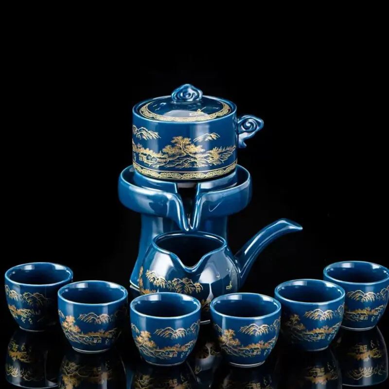 Ceramic Stone Grinding Semi-automatic Kung Fu Tea Set