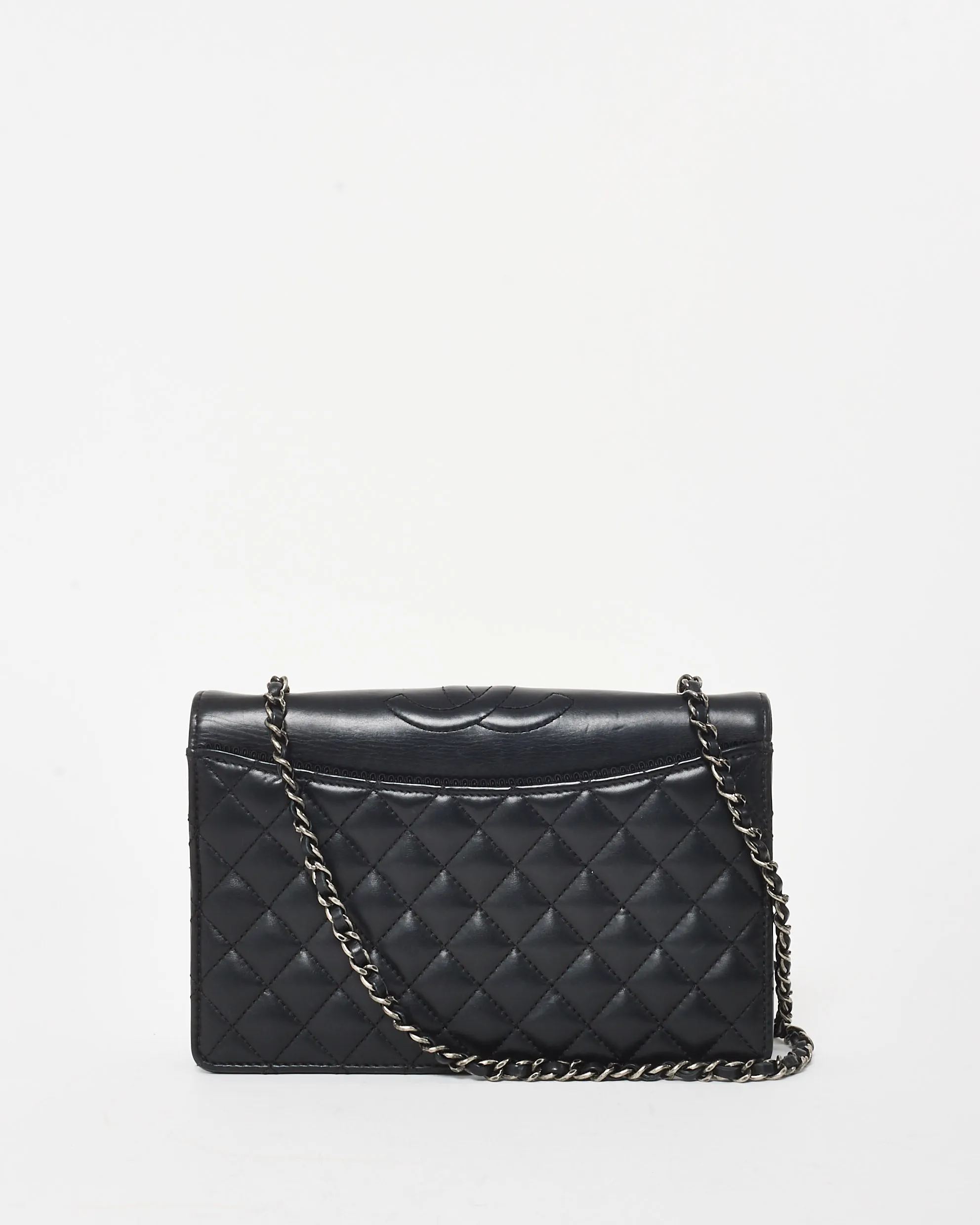 Chanel Black Lambskin Ballerina Flap Crossbody Bag