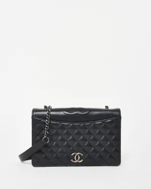 Chanel Black Lambskin Ballerina Flap Crossbody Bag