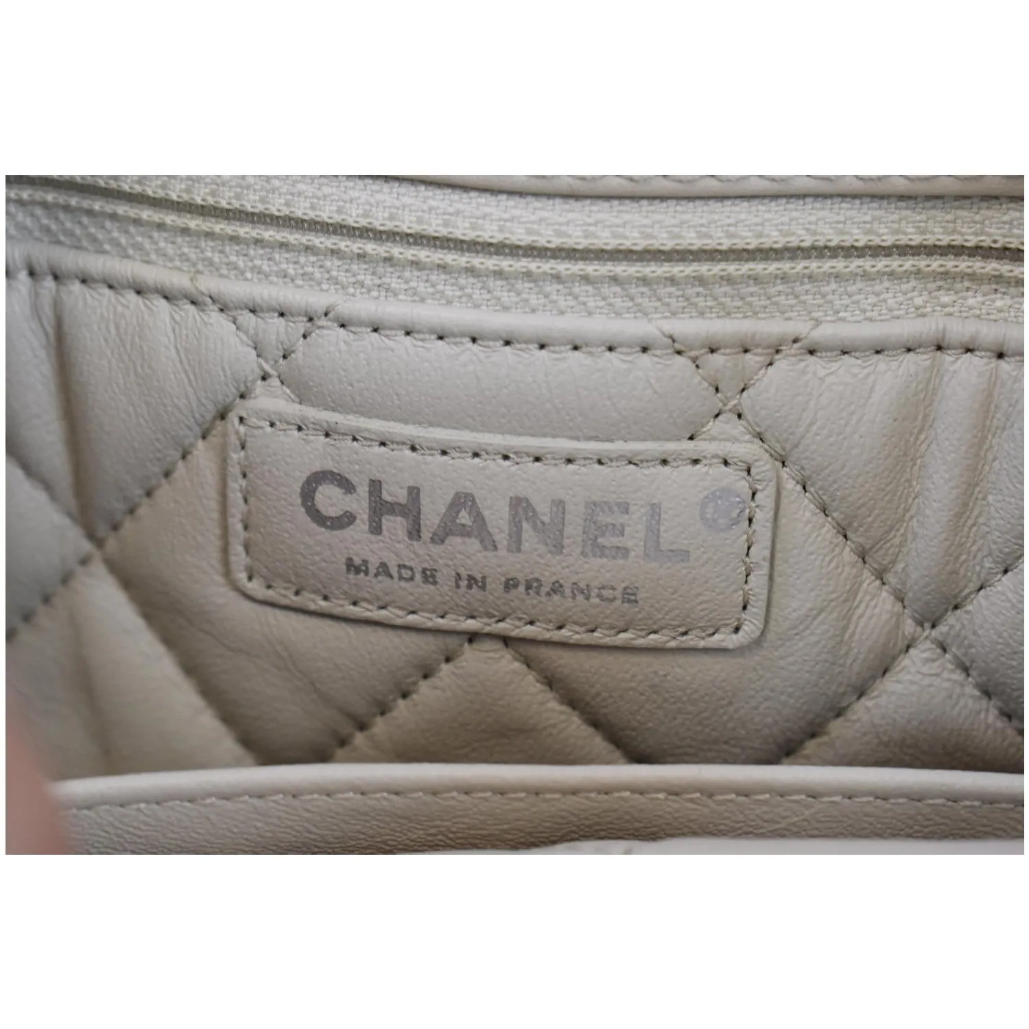 CHANEL Urban Luxury Drawstring Calfskin Stitched Backpack Bag Ivory - 15% OFF