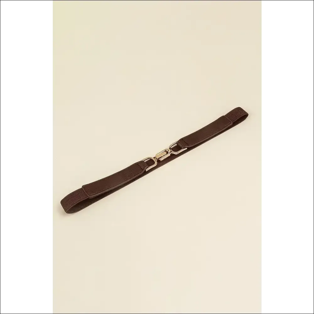Chic Alloy Buckle Elastic Belt