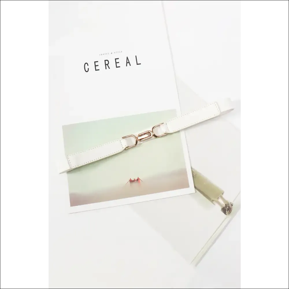 Chic Alloy Buckle Elastic Belt