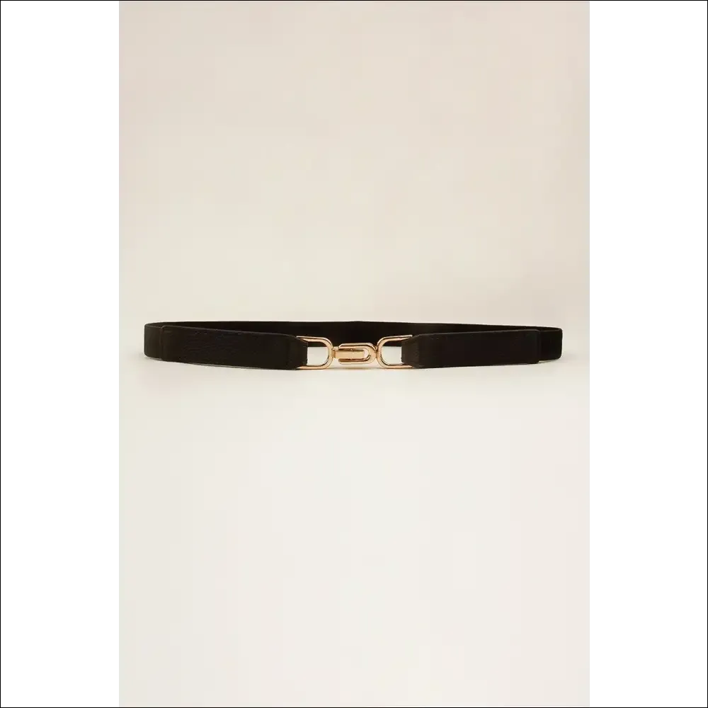 Chic Alloy Buckle Elastic Belt