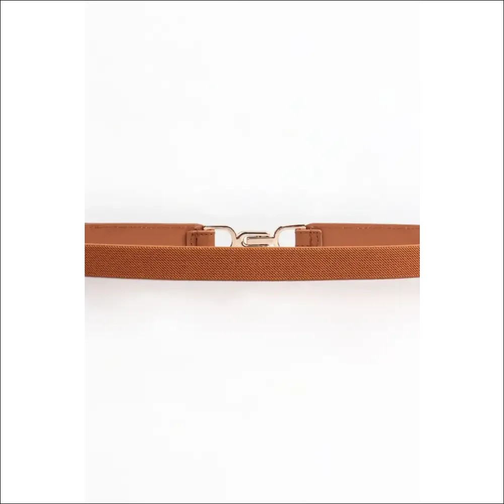 Chic Alloy Buckle Elastic Belt