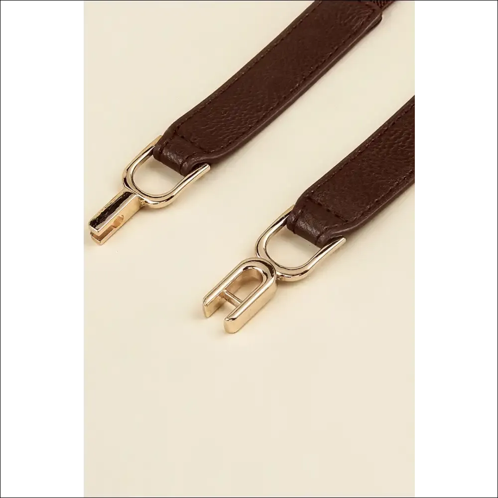 Chic Alloy Buckle Elastic Belt