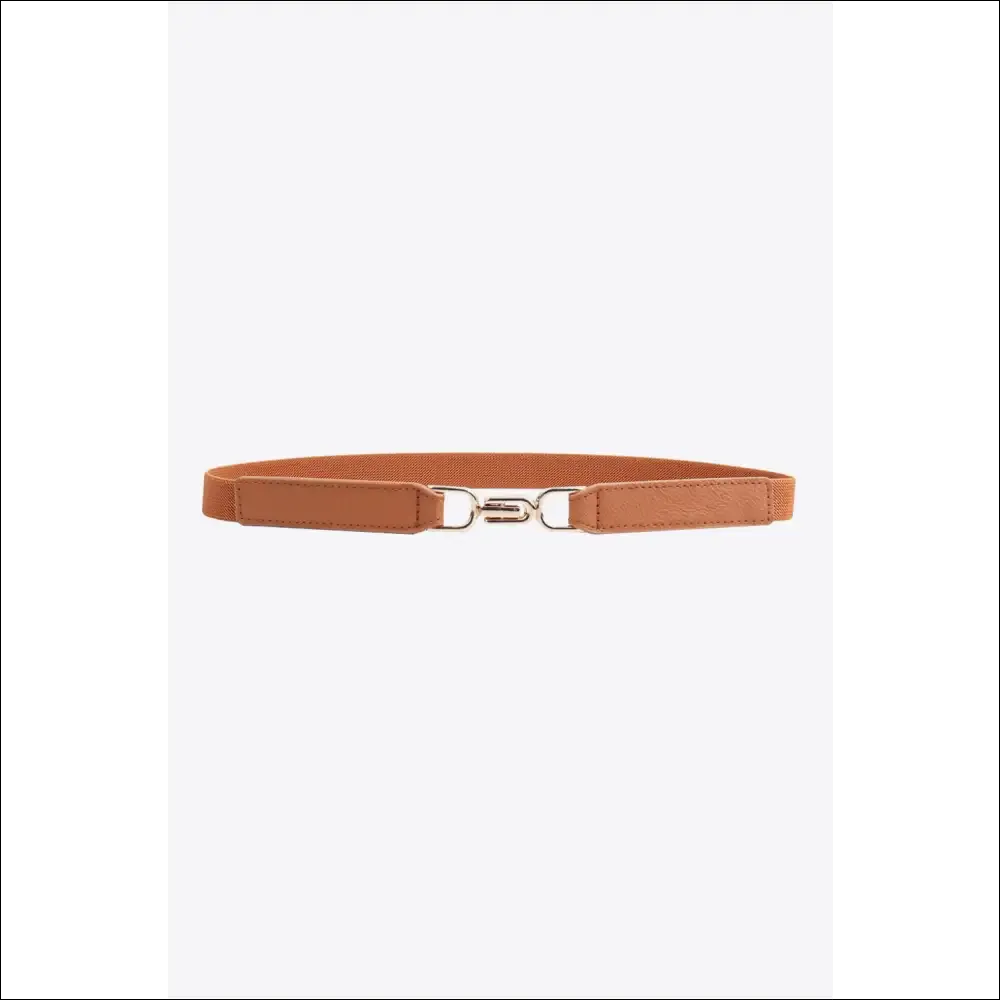 Chic Alloy Buckle Elastic Belt