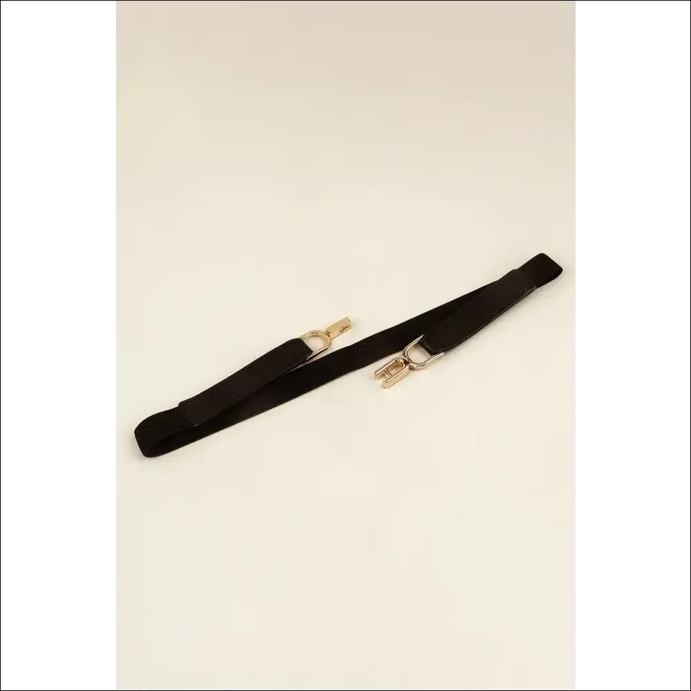 Chic Alloy Buckle Elastic Belt