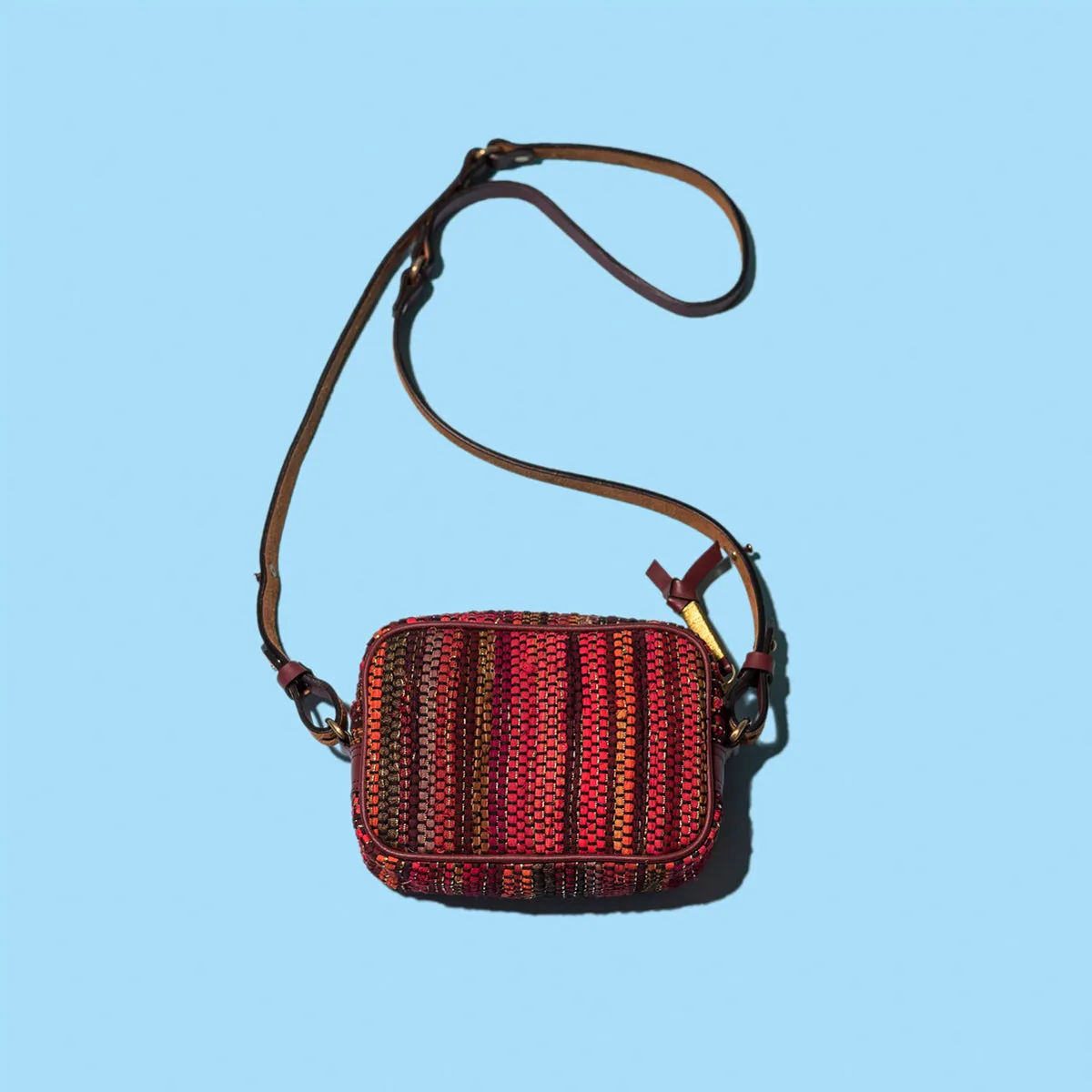 Chindi Boxy Sling - Sunset Red