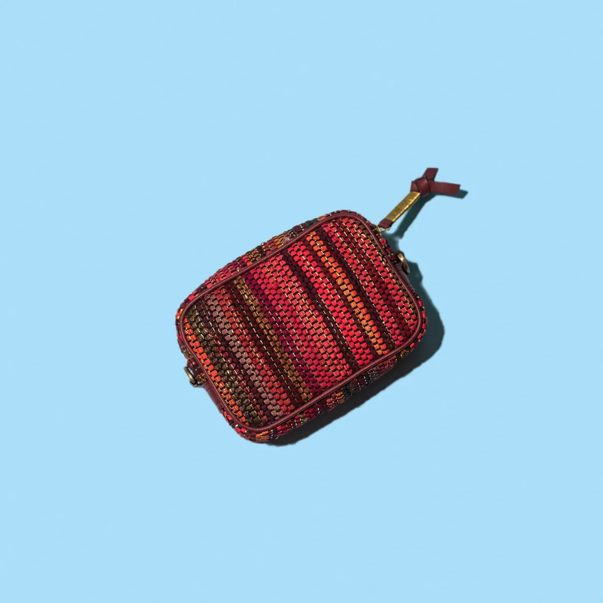 Chindi Boxy Sling - Sunset Red