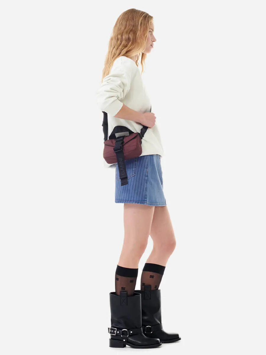 Chocolate Fondant Tech Mini Satchel Bag