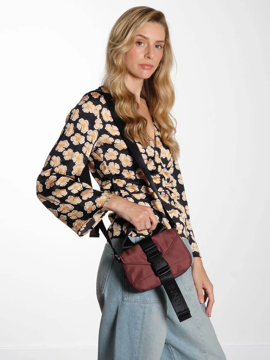 Chocolate Fondant Tech Mini Satchel Bag