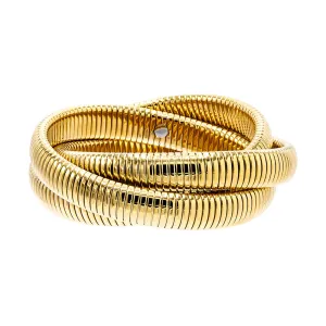 Chunky Triple Intertwined Snake Bracelet