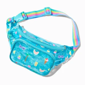 Claire's Club Little Gelato Blue Belt Bag