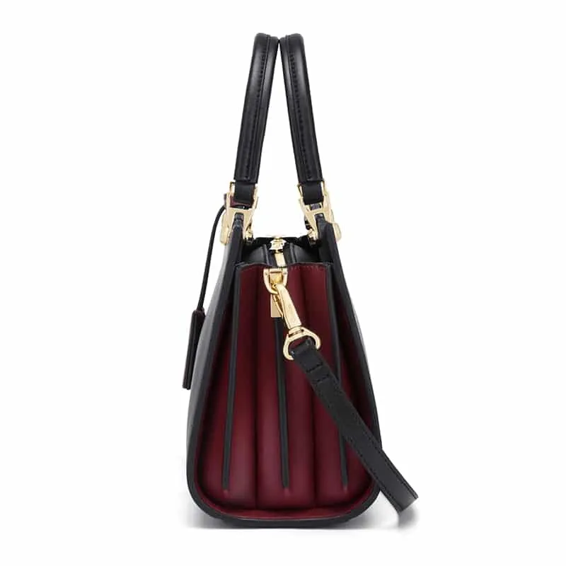 Compact Leather Tote Bag