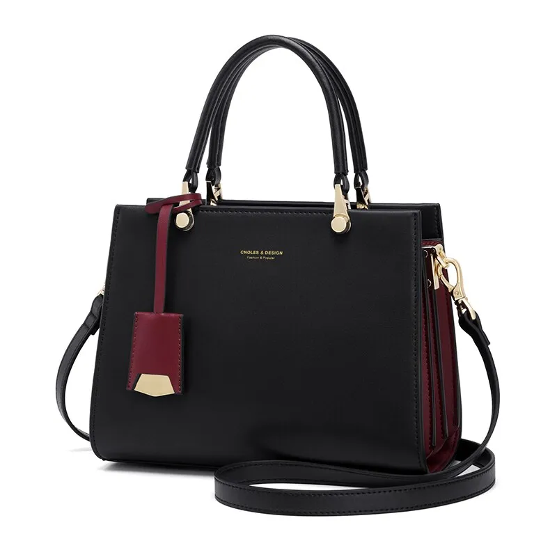 Compact Leather Tote Bag