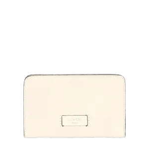 Compact rectangular zip-around wallet
