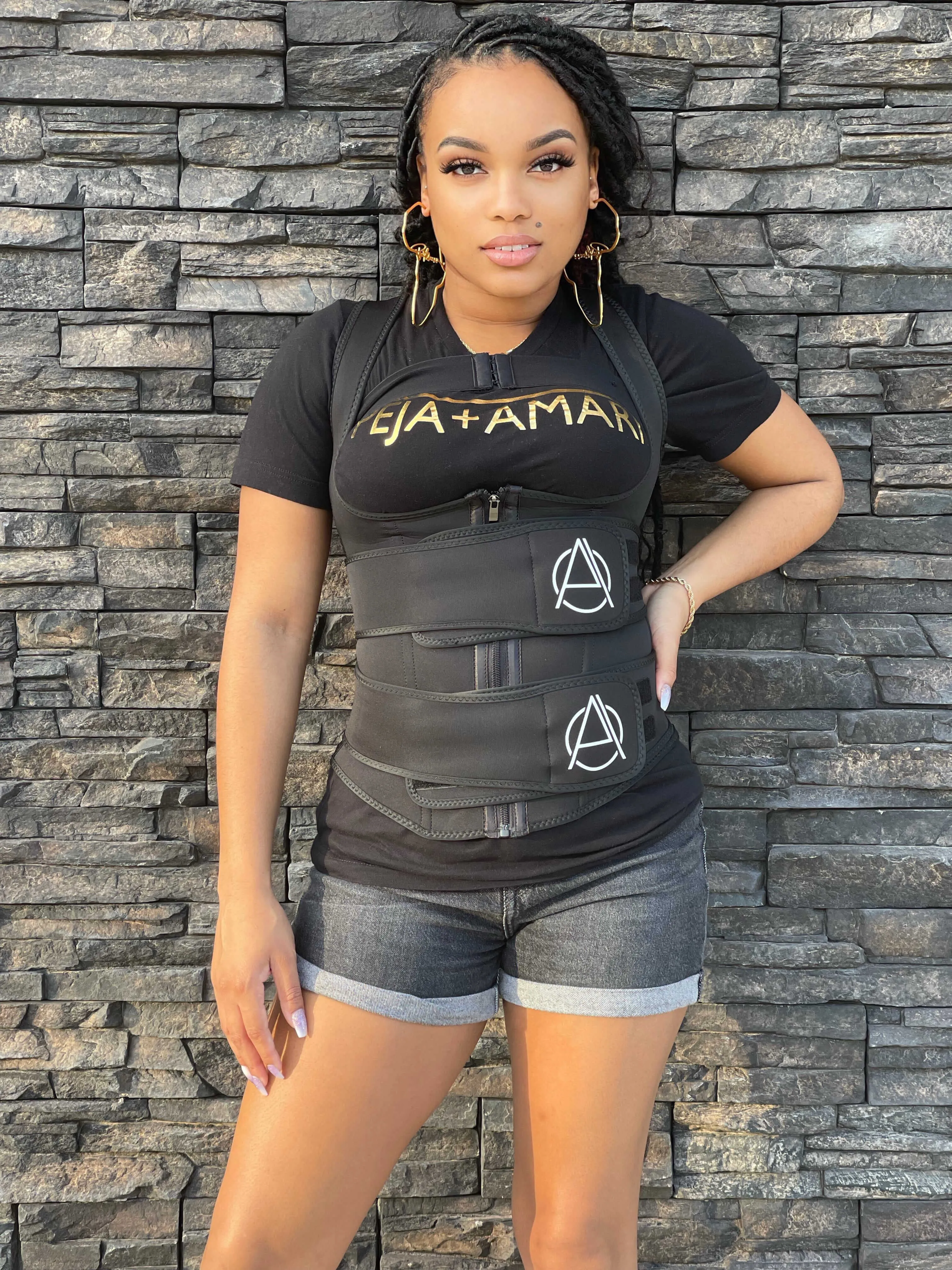 Contouring Sweat Vest with Built-In Boob Band