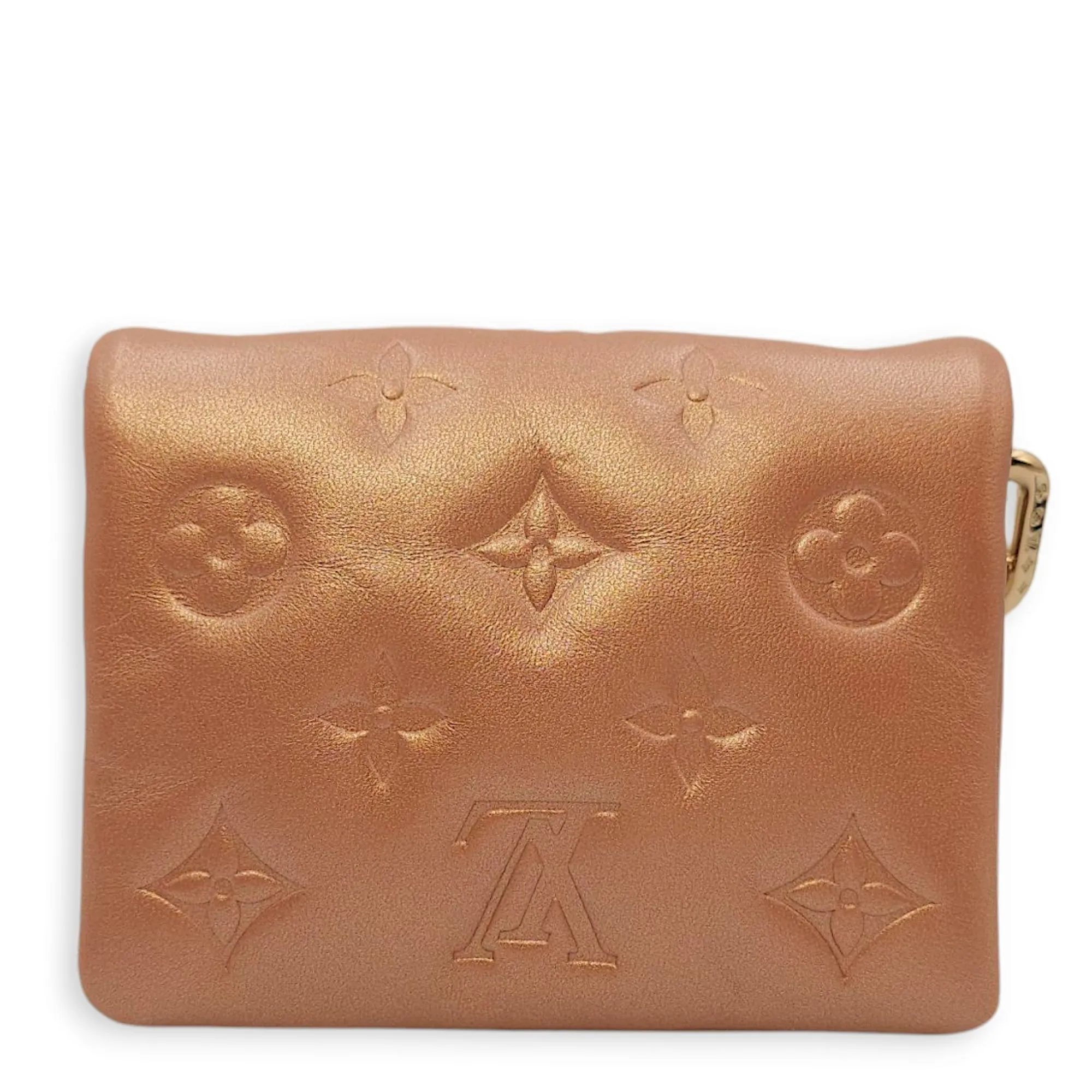 Coussin 13.5x10.5x2cm Gold Belt Bag in Empriente Leather, Gold hardware