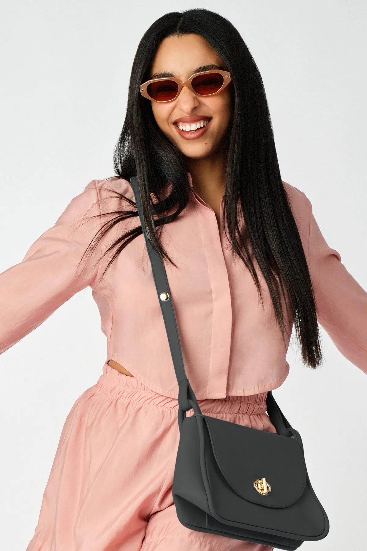 Crossbody Curved Satchel