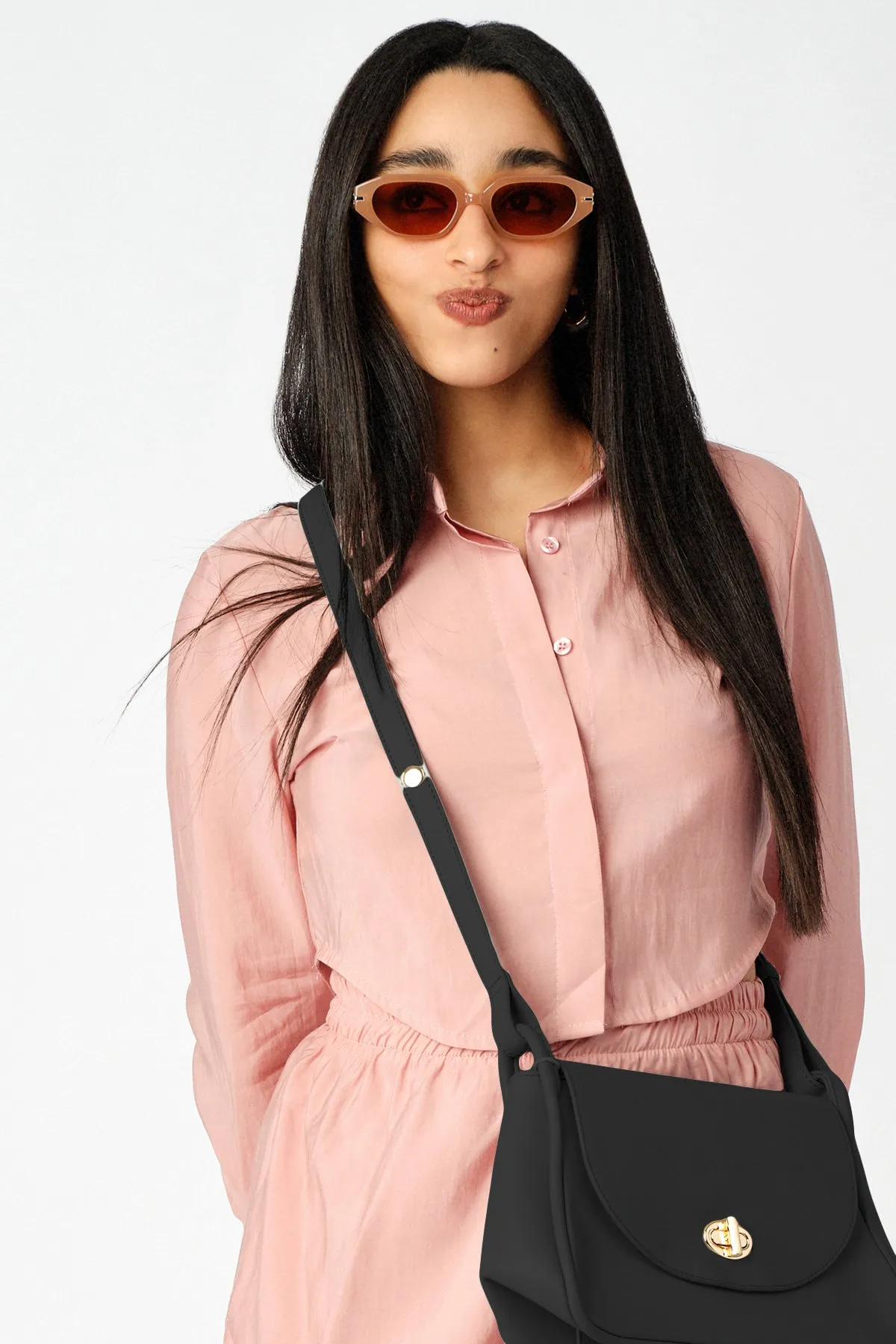 Crossbody Curved Satchel