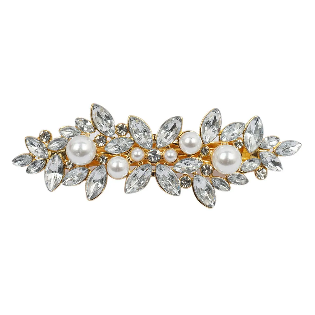 Crystal Pearl Hair Clip