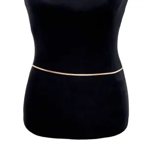 Dainty All Around Metal Sash - Trendy Metal Waist Chain - All Around Gold Silver Tone Waist Belt - Chic Wedding Belly Chain