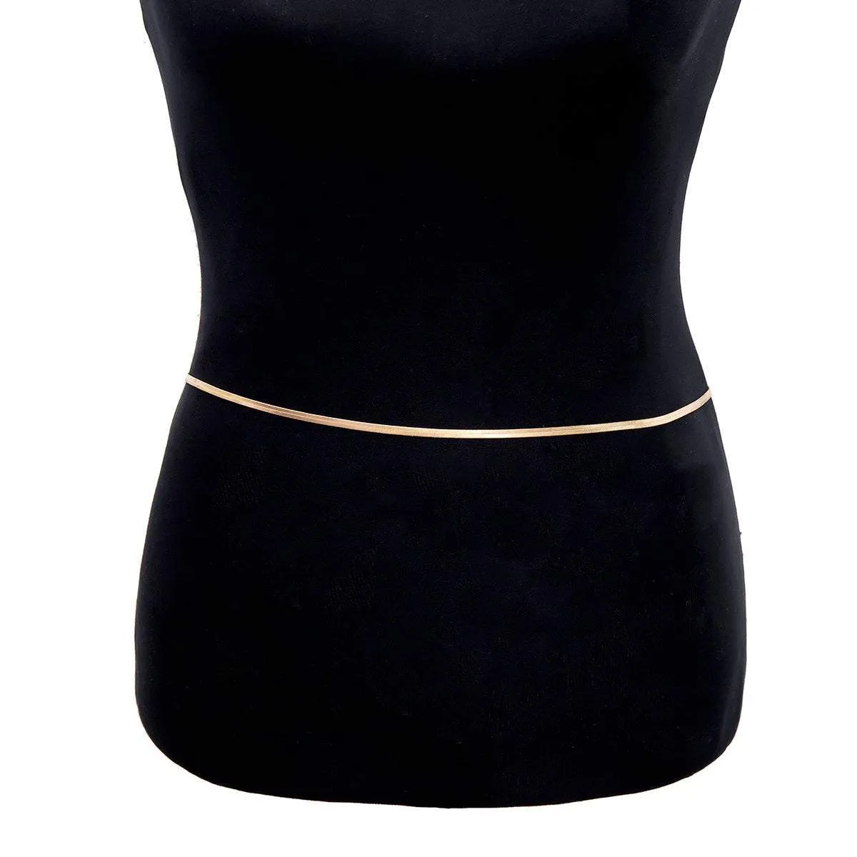 Dainty All Around Metal Sash - Trendy Metal Waist Chain - All Around Gold Silver Tone Waist Belt - Chic Wedding Belly Chain
