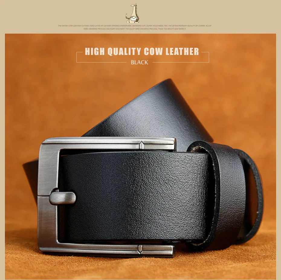 Designer Belts For Men High Quality Genuine Cowhide Leather