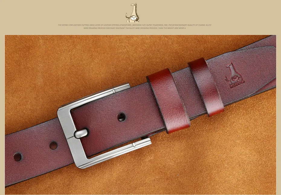 Designer Belts For Men High Quality Genuine Cowhide Leather