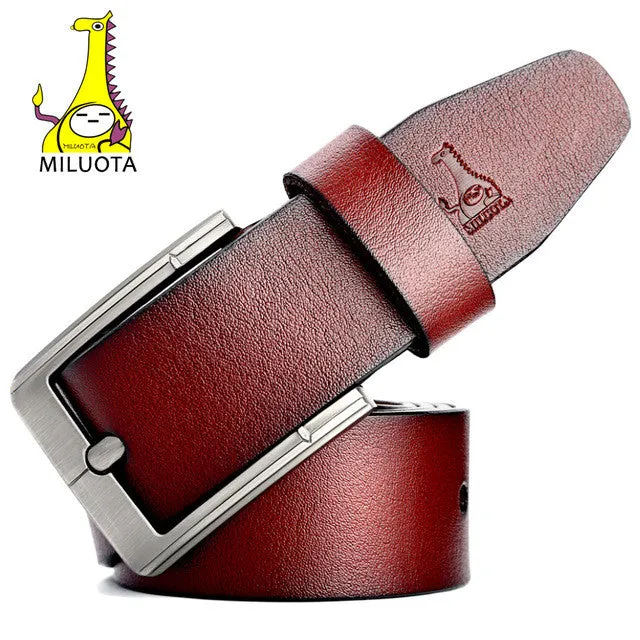 Designer Belts For Men High Quality Genuine Cowhide Leather