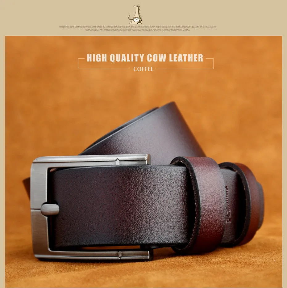 Designer Belts For Men High Quality Genuine Cowhide Leather