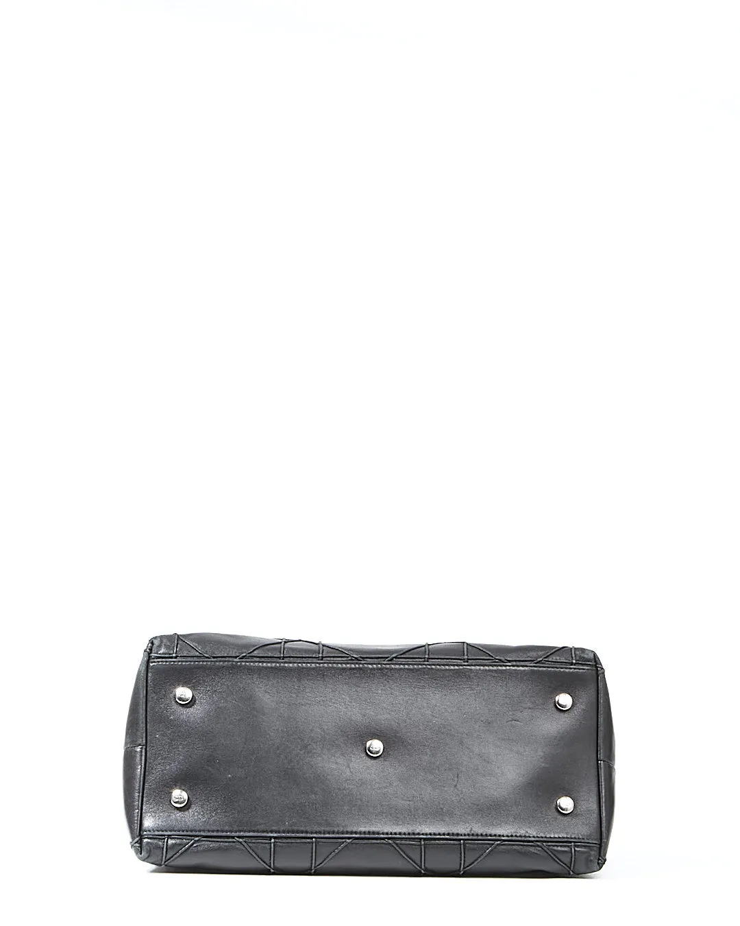 Dior Black Leather Cannage Granville Medium Satchel Bag