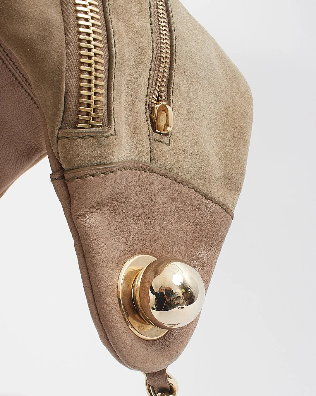 Dolce & Gabbana Beige Suede Belt Bag