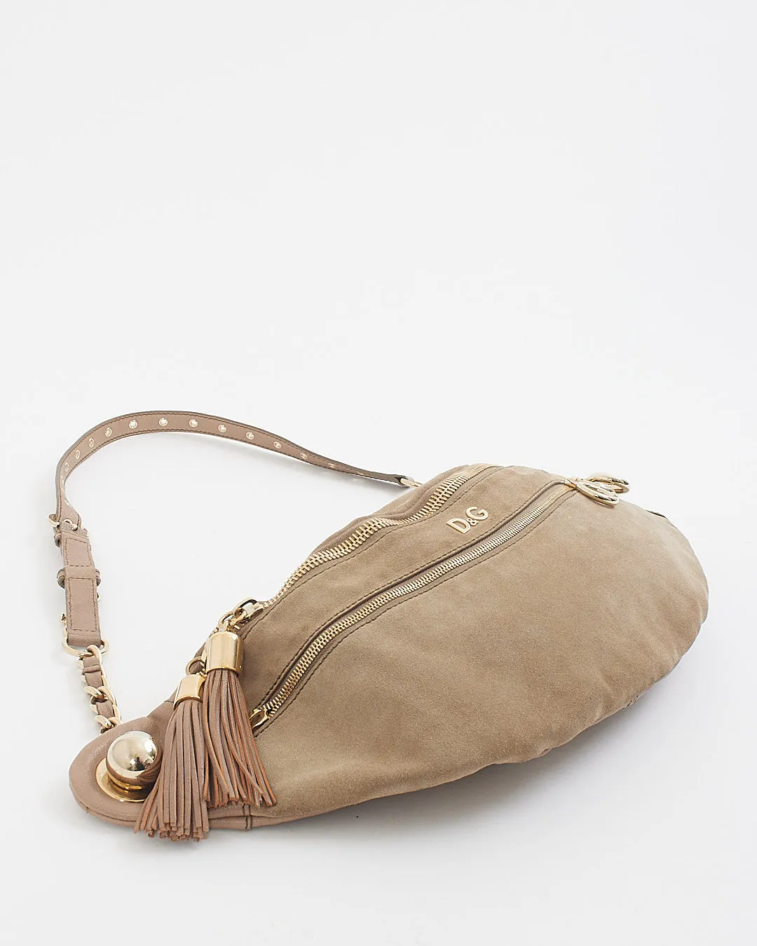 Dolce & Gabbana Beige Suede Belt Bag