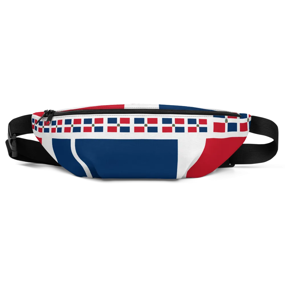 Dominican Republic Flag All-Over Collage Fanny Pack