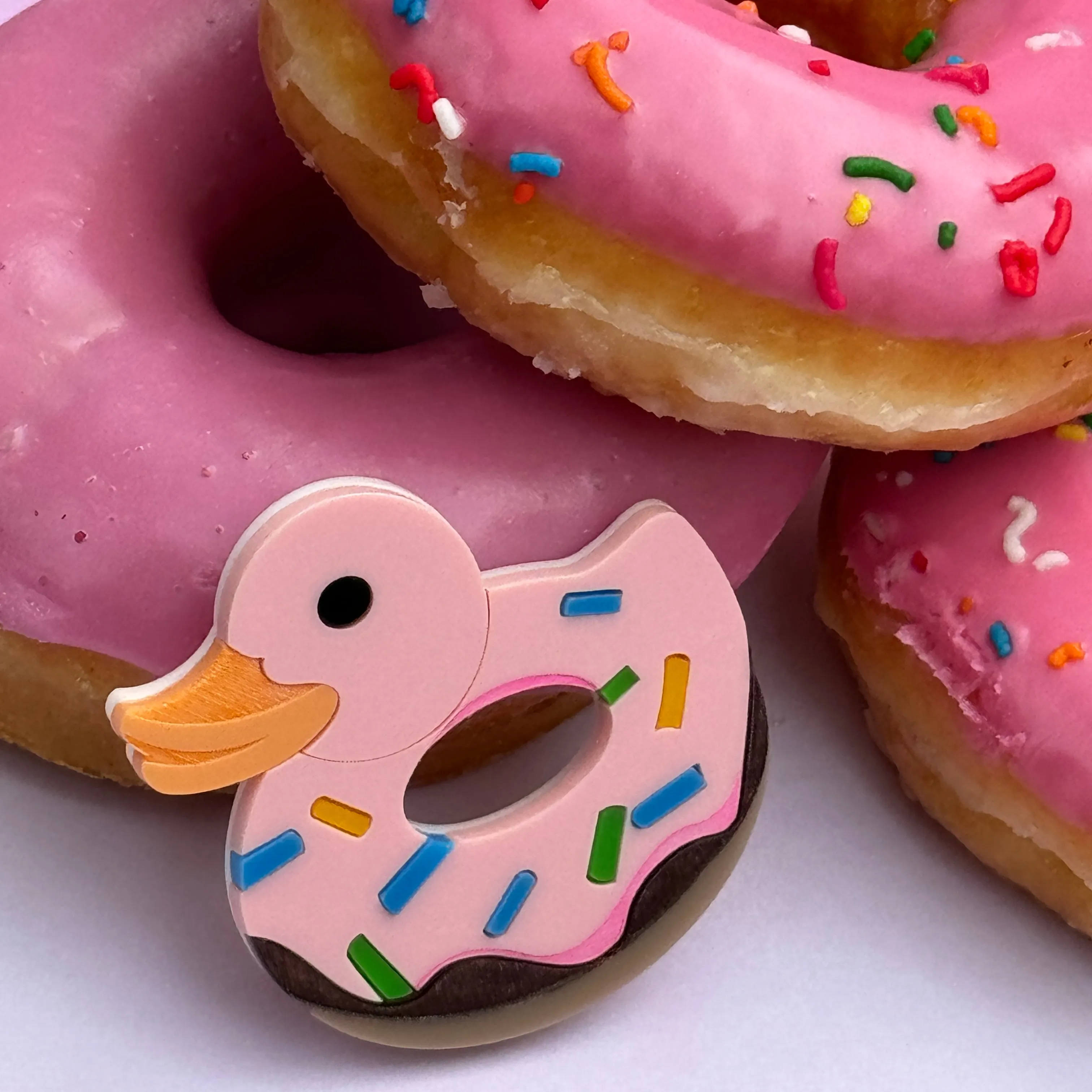 Donut 🍩 Ducky - Brooch - Set of 2