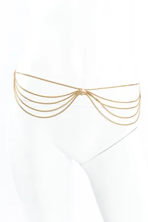 Draped Waist Chain Belt