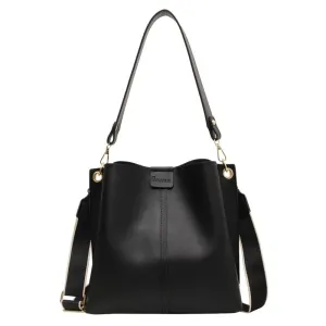 Dual Straps Bucket Shaped Bag
