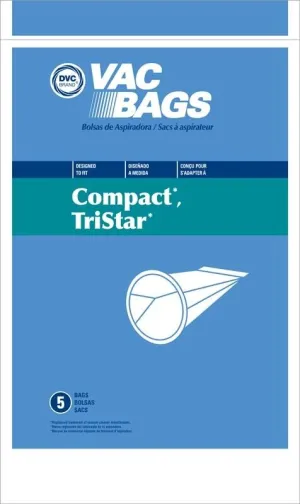 DVC Compact Tristar Canister Vacuum Cleaner Bags Made in USA [ 150 Bags ]