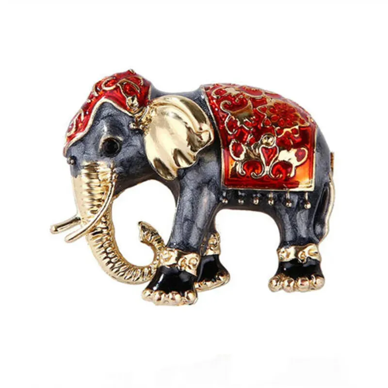 Elephant Shape Brooch Crystal Pins Brooches