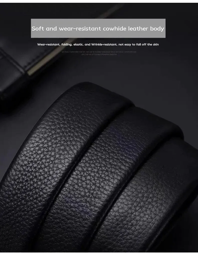 EliteGenuine Men's Cowhide Leather Belt