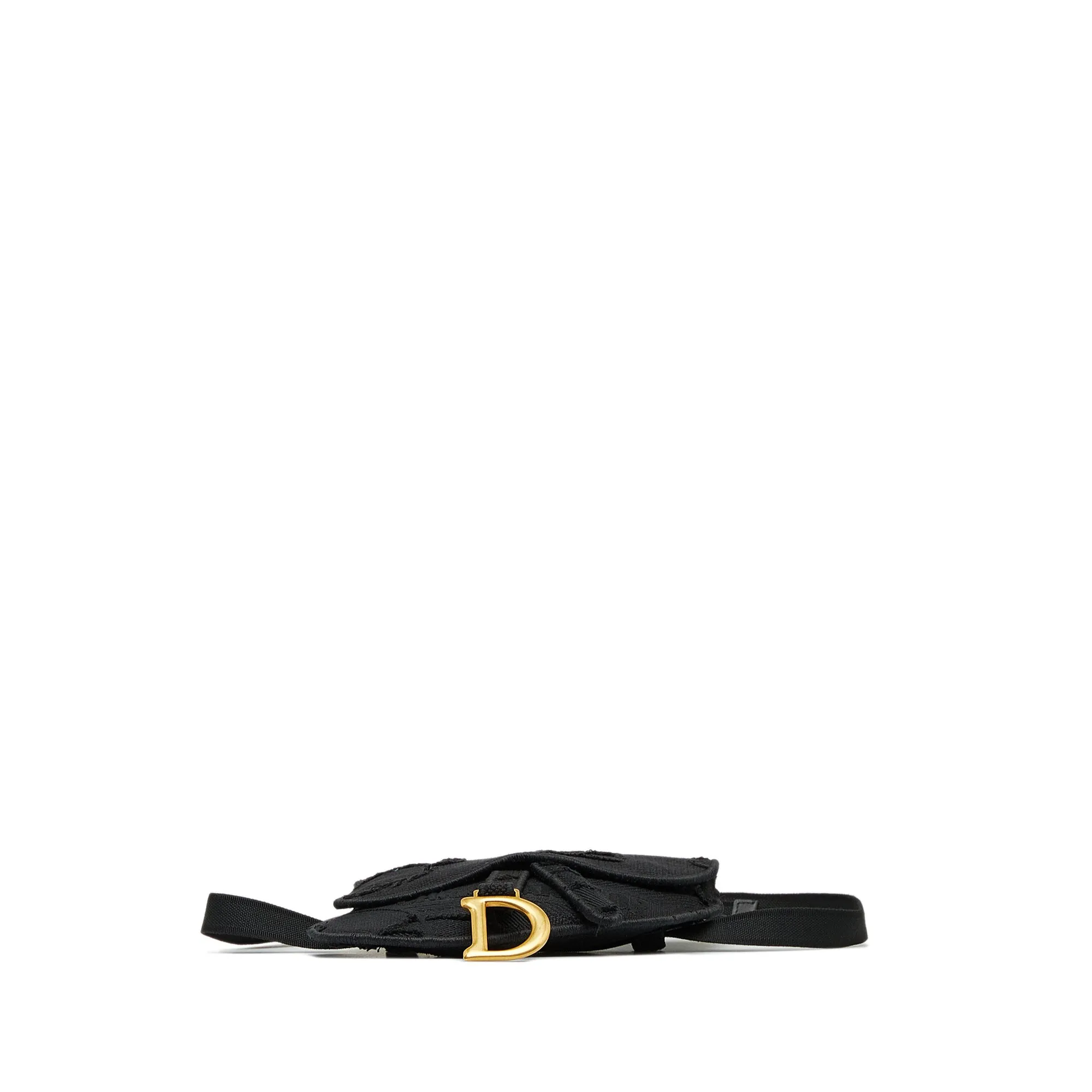 Embroidered Canvas Camouflage Saddle Belt Bag