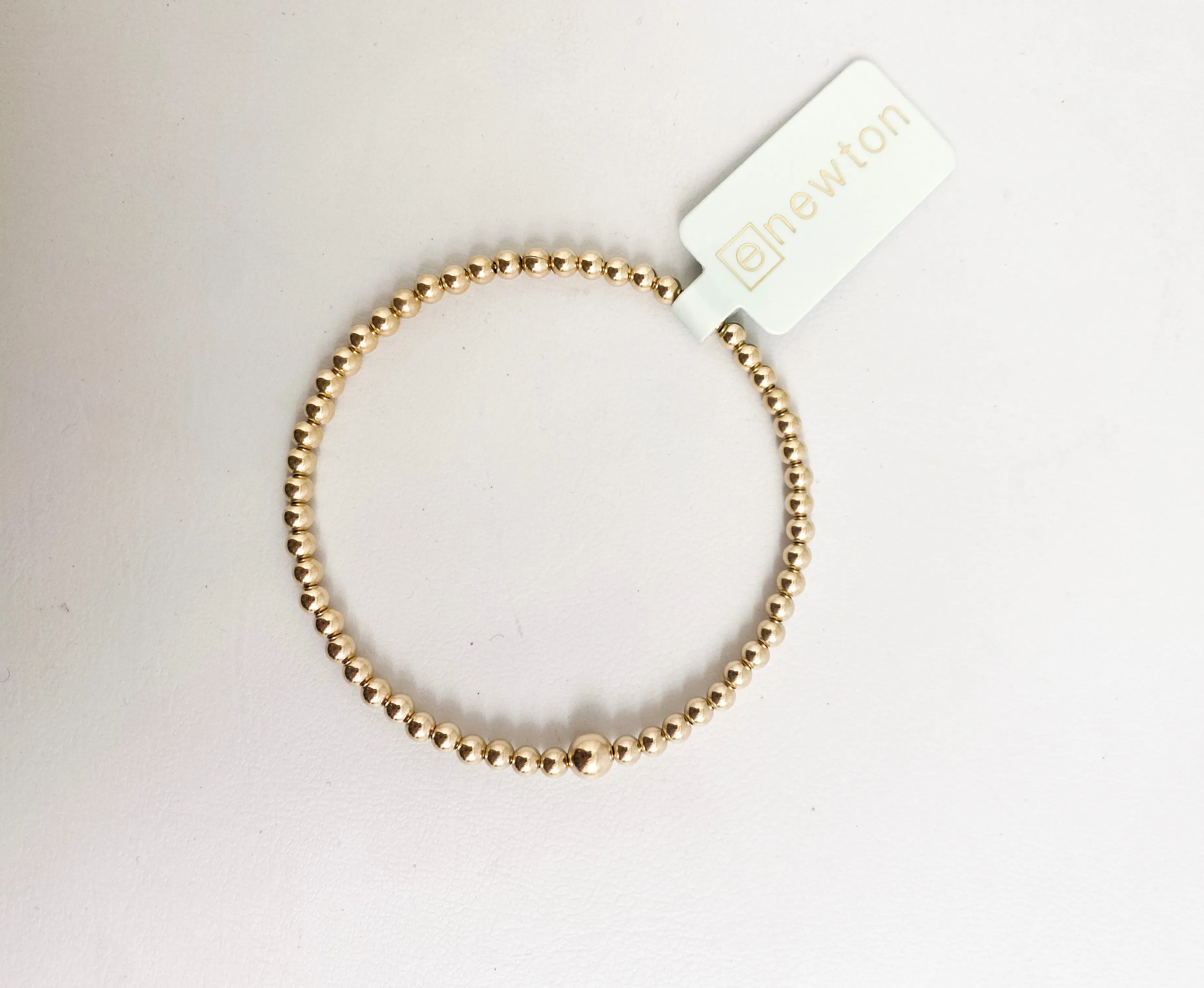 enewton | Classic Gold Bead Bangle - 4mm