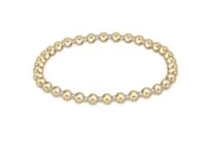 ENewton Classic Grateful Pattern 4mm Bead Bracelet - Mixed Metal
